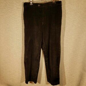 Men's Black Orme in Portofino Corduroy Pants, Size 34